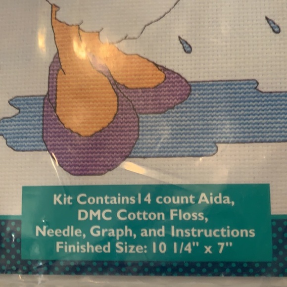 DAISY DUCK 14C AIDA CROSS STITCH 10 1/4 x7 NEW - Picture 3 of 5